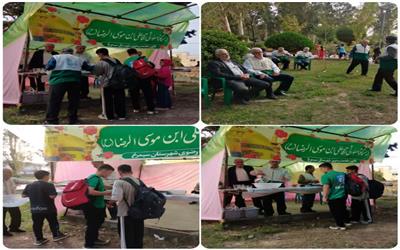 عطر مهربانی رضوی در چهارشنبههای سیمرغ در ادامه پویش معنوی «چهارشنبههای رضوی»ایستگاه صلواتی به همت خادمیاران و یاوران رضوی