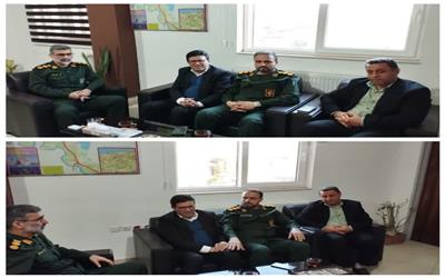 دیدار نماینده مردم حوزه انتخابیه قائمشهر، سیمرغ، سوادکوه و سوادکوه شمالی با فرمانده سپاه سیمرغ به مناسبت روز پاسدار