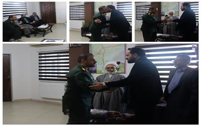 دیدار نماینده مردم حوزه انتخابیه قائمشهر، سیمرغ، سوادکوه و سوادکوه شمالی با فرمانده سپاه سیمرغ به مناسبت روز پاسدار